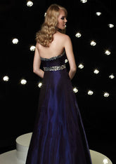 Purple Eggplant A-Line Formal Prom Evening Dress HB118A